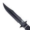 SOG Tech Bowie, Black Kraton Handle, Black TiNi Plain Blade w/Sheath