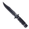 SOG Tech Bowie, Black Kraton Handle, Black TiNi Plain Blade w/Sheath