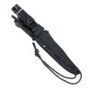 SOG Tech Bowie, Black Kraton Handle, Black TiNi Plain Blade w/Sheath