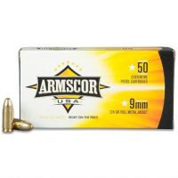 ARMSCOR 9MM 124GR FMJ 50/1000