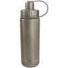 Eco Vessel Boulder Triple Insulated Stainless Steel Water Bottle Tea, Fruit, Ice Strainer Silver 20 oz