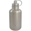 Eco Vessel Boss Triple Insulated Stainless Steel Beer Growler Bottle w/Infuser Silver 64 oz