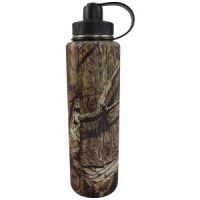Eco Vessel Bigfoot Triple Insulated Stainless Steel Water Bottle Tea, Fruit, Ice Strainer, Camo 45 Oz