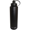 Eco Vessel Bigfoot Triple Insulated Stainless Steel Water Bottle Tea, Fruit, Ice Strainer, Black 45 Oz