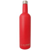 Eco Vessel Vine TriMax Triple Insulated Stainless Steel Wine Bottle Jazz Red 25oz