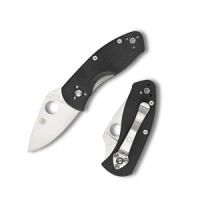 "Spyderco" Ambitious, Black G10 Handle, Plain w/Pocket Clip