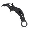 Riptide, Black G-10 Handle, Black Blade, Plain