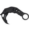 Riptide, Black G-10 Handle, Black Blade, Plain