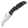 Spyderco Matriarch 2, Black FRN Handle, Hawkbill Serrated Delux w/Clip