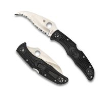 Spyderco Matriarch 2, Black FRN Handle, Hawkbill Serrated w/Clip