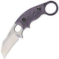 EX-F03 Karambit, Purple G-Mascus Handle, Stonewash Hawkbill