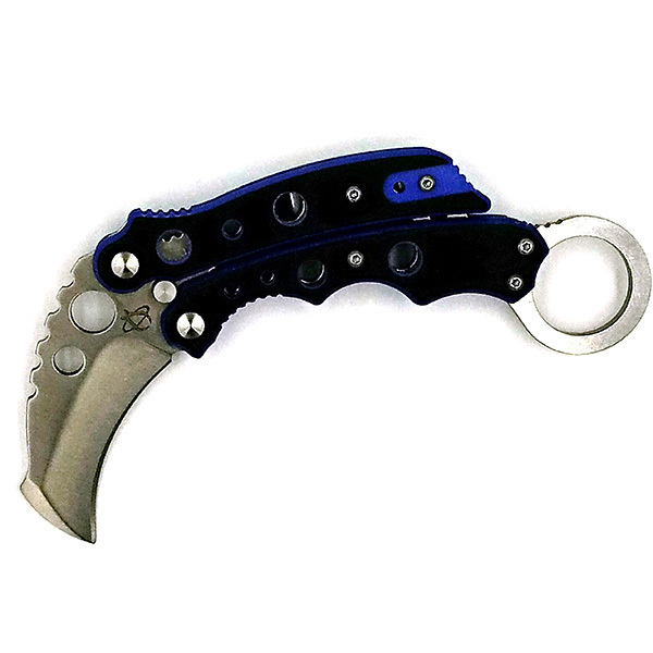 Vuja De Karambit, Blue G10 Handle, Hawkbill Plain