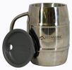 Eco Vessel Double Trouble Insulated Coffee/Beer Mug Silver 32 oz