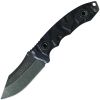 Schrade SCHF24 Boot Knife, Black G10 Handle,Stonewash Plain Blade w/Sheath