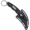 SOG Gambit, Black GRN Handle, Sheepsfoot Satin Plain w/Sheath