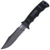 SOG Seal Pup, Black GRN Handle, Black Fixed Blade ComboEdge w/Nylon Sheath