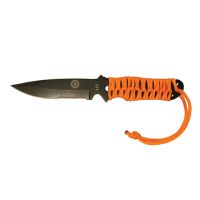 ULTIMATE SURVIVAL TECHNOLOGIES PARAKNIFE 4.0 SERRATED w/ FIRESTARTER ORANGE