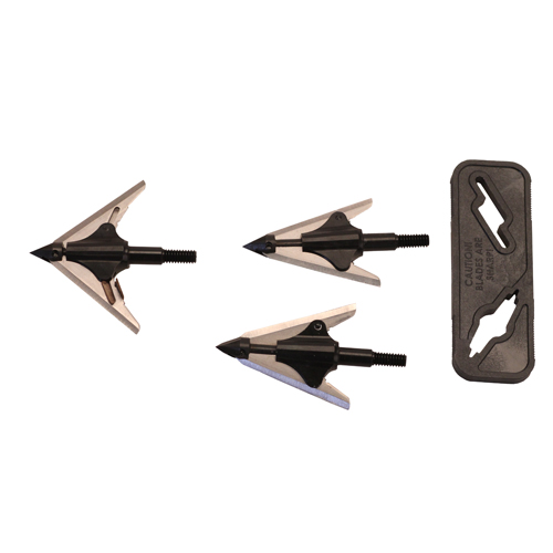 NEW ARCHERY PRODUCTS MECHANICAL BROADHEAD BLOODRUNNER, 2 BLADES, 100 GRAINS, MULRI CUTTING DIAMETER, PER 3